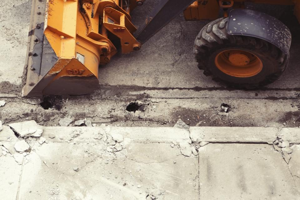 Illustrative photograph of construction Truck